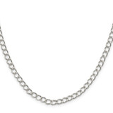 Sterling Silver 4.5mm Half round Wire Open Curb Chain - QP-100393C2-2268