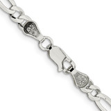 Sterling Silver 4.5mm Lightweight Flat Figaro Chain - QM-DBE47AD0-5742