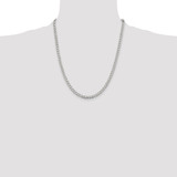 Sterling Silver 4.5mm Semi-solid Flat Curb Chain - QL-5AA09416-4858