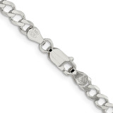 Sterling Silver 4.5mm Semi-solid Flat Curb Chain - QL-8571F6C3-2926