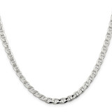 Sterling Silver 4.65mm D/C Flat Anchor Curb Chain - QF-06DE15E0-4140