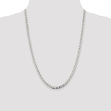 Sterling Silver 4.65mm D/C Flat Anchor Curb Chain - QF-A755F34D-2045