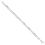 Sterling Silver 4.65mm D/C Flat Anchor Curb Chain - QF-B211A5F8-7443
