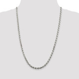 Sterling Silver 4.6mm Diamond-cut Rope Chain - QD-46E36978-9009