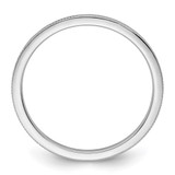 10K White Gold 1.2mm Milgrain Stackable Band Size 4.5