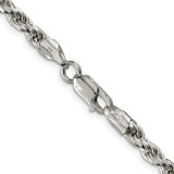 Sterling Silver 4.6mm Diamond-cut Rope Chain - QD-A13960E1-6920
