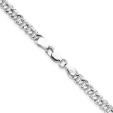 Sterling Silver 4.75mm Hammered Curb Chain - QH-398F8215-7097