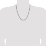 Sterling Silver 4.75mm Hammered Curb Chain - QH-8163570E-9808