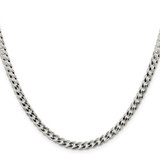 Sterling Silver 4.7mm Flat Curb Chain - QL-91B4AA74-1839