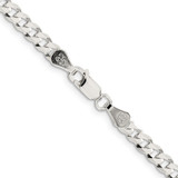 Sterling Silver 4.7mm Flat Curb Chain - QL-A3F71B86-8627