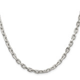 Sterling Silver 4.9mm Beveled Oval Cable Chain - QC-2AFFDB37-5042