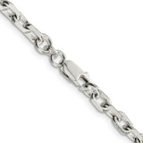 Sterling Silver 4.9mm Beveled Oval Cable Chain - QC-2AFFDB37-5042