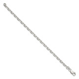 Sterling Silver 4.9mm Beveled Oval Cable Chain - QC-C86E084D-5256