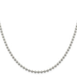 Sterling Silver 4mm Beaded Chain - QK-809BB377-7266