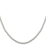 Sterling Silver 4mm Beads on Box Chain - QK-8498E05E-9866