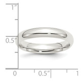 Sterling Silver 4mm Comfort Fit Size 9.5 Band