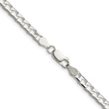 Sterling Silver 4mm D/C Square Curb Chain - QF-3B283D57-7360