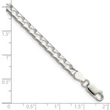 Sterling Silver 4mm D/C Square Curb Chain - QF-CEB3584A-2825