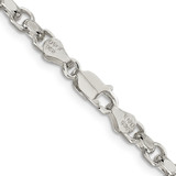 Sterling Silver 4mm Diamond-cut Rolo Chain - QF-2FB2F8E3-2876