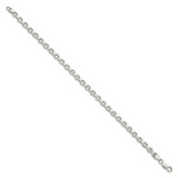 Sterling Silver 4mm Diamond-cut Rolo Chain - QF-7ABCD50B-9128