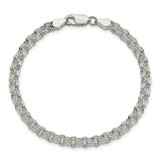 Sterling Silver 4mm Double Link Charm Bracelet - QG-A2AACD36-4442