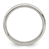 Sterling Silver 4mm Half Round Milgrain Size 9.5 Band