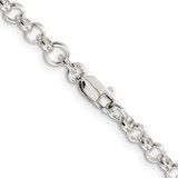 Sterling Silver 4mm Rolo Chain - QF-D921F63E-4623