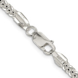 Sterling Silver 4mm Round Spiga Chain - QS-54EA84A4-4100