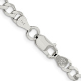 Sterling Silver 5.3mm Semi-solid Flat Curb Chain - QL-F90CB4EF-2602