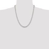 Sterling Silver 5.3mm Semi-solid Flat Curb Chain - QL-F90CB4EF-2602