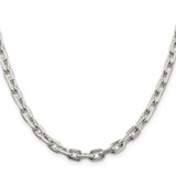 Sterling Silver 5.4mm Beveled Oval Cable Chain - QC-81EAAAC4-2102
