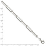 Sterling Silver 5.5mm D/C Paperclip Chain - QD-4495FA1D-5537