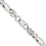 Sterling Silver 5.5mm Lightweight Flat Figaro Chain - QM-5AB23D1F-6270