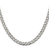Sterling Silver 5.5mm Pav‚ Curb Chain - QC-2D2DFD21-9357