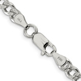 Sterling Silver 5.5mm Pav‚ Curb Chain - QC-3CFAEEB2-3244