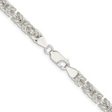 Sterling Silver 5.5mm Rounded Byzantine Chain - QF-4AC250FA-3291