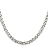 Sterling Silver 5.65mm 6 Side D/C Flat Double Curb Chain - QF-AAE115EB-6162