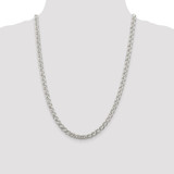 Sterling Silver 5.65mm 6 Side D/C Flat Double Curb Chain - QF-C2611BD6-3886