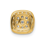 14k 3/8 carat Lab Grown Diamond VS/SI+ G+ Complete Chain Slide Pendant