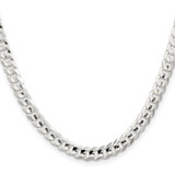 Sterling Silver 5.65mm Concave Beveled Curb Chain - QC-3323023B-4504