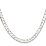 Sterling Silver 5.75mm D/C Square Curb Chain - QF-2A312C84-3580