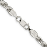 Sterling Silver 5.75mm Diamond-cut Rope Chain - QD-7C07E9B1-8542