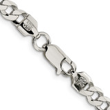 Sterling Silver 5.75mm Flat Curb Chain - QL-FEDF3322-7271