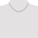 Sterling Silver 5.75mm Oval Cable Chain - QF-04471682-2170