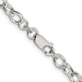 Sterling Silver 5.75mm Oval Cable Chain - QF-5827A3D4-6657