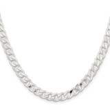 Sterling Silver 5.7mm Curb Chain - QC-F8A8AA30-1400