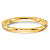 14k 3/8 carat Lab Grown Diamond VS/SI+ G+ Complete Wedding Band