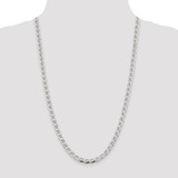 Sterling Silver 5.7mm D/C Flat Anchor Curb Chain - QF-8420B214-8876