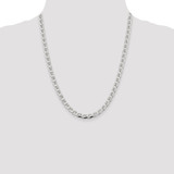 Sterling Silver 5.7mm D/C Flat Anchor Curb Chain - QF-BEAD5A75-3784