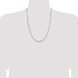 Sterling Silver 5mm 6-sided Oval Snake Chain - QF-D123B022-5101